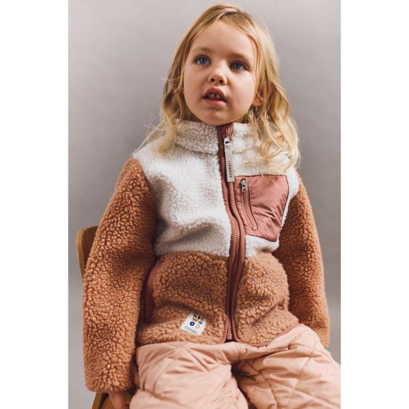 Liewood Nolan Fleecejakke - Tuscany Rose Monivärinen