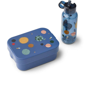 Liewood Chelsey Lunchbox und Trinkflasche - Universum/Klassisches Marineblau