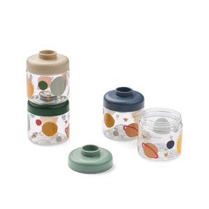 Liewood Dominique Box for Baby Food - 4-Pack - Universe/Classic Navy