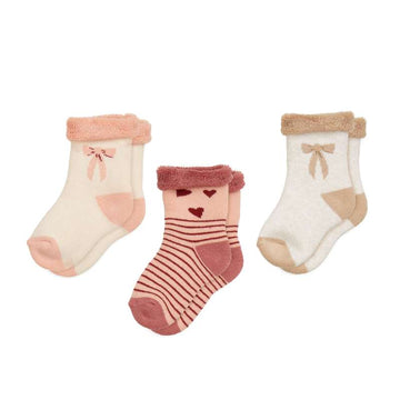 Cam Cam Copenhagen Plüschsocken - Safi - 3er-Pack - Schleifen