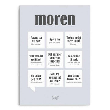 Dialægt Poster mom - multiple sizes