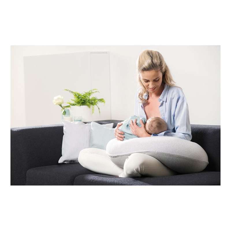 Doomoo Nursing-Pregnancy Pillow - Striped - Grå