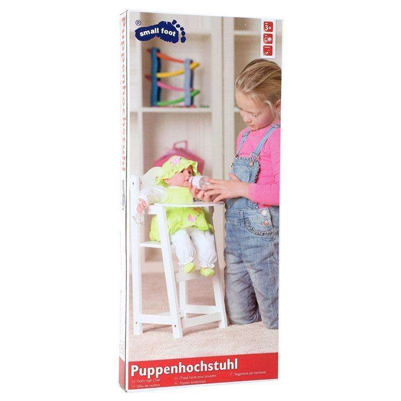 Poppenstoel in Wit, hout