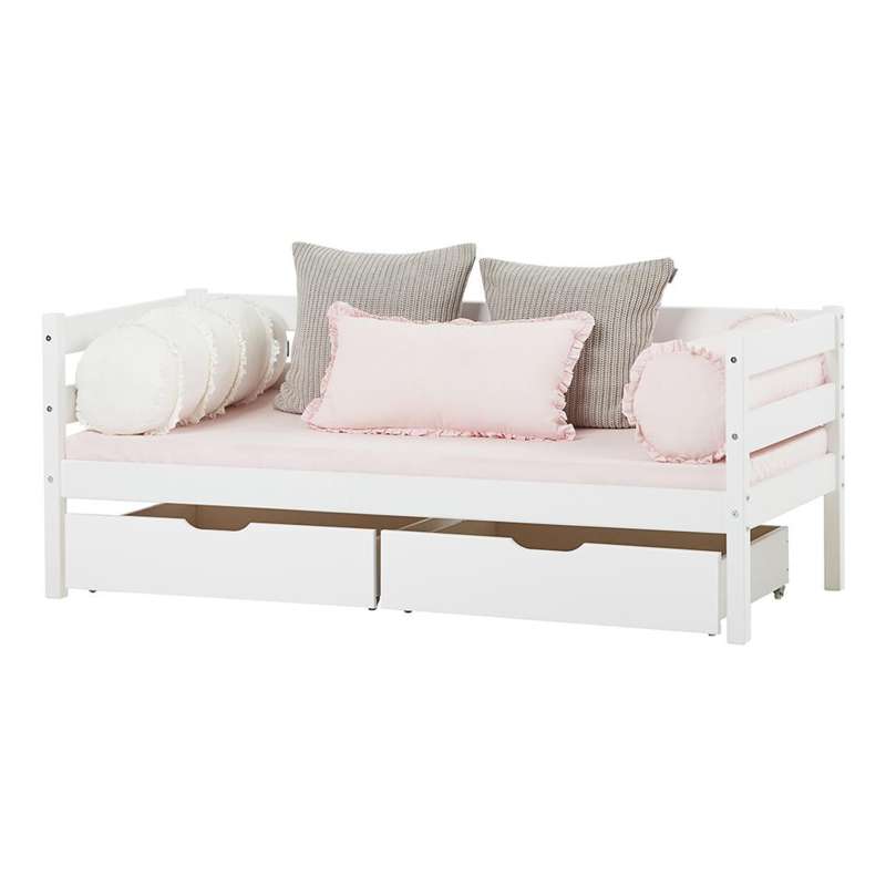 Hoppekids Almofada Alongada c/ Franja - WINTER WONDERLAND - Rosa