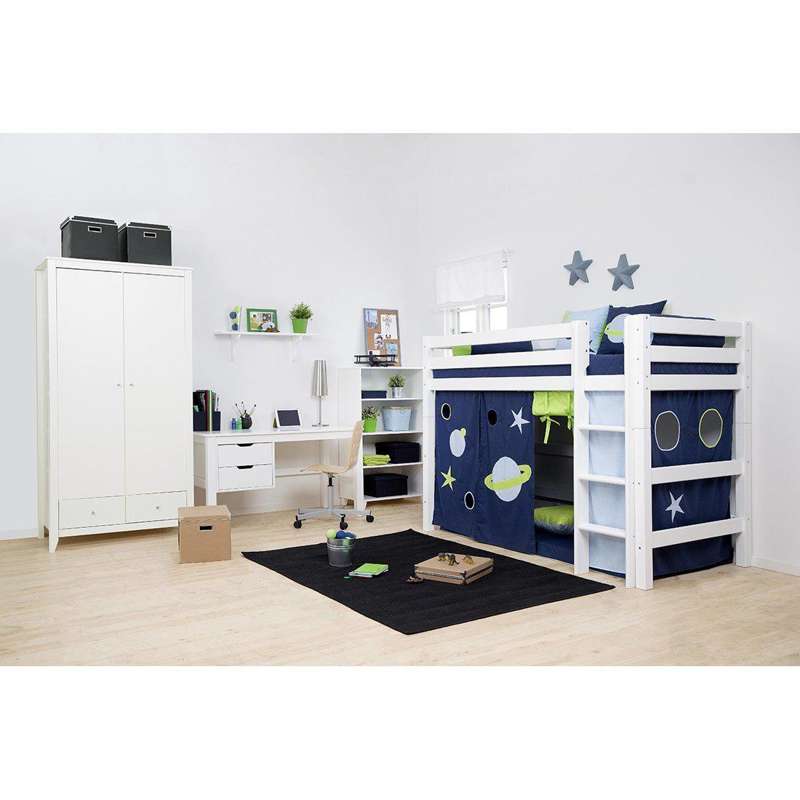 Hoppekids Wardrobe with 2 Doors and 2 Drawers - White