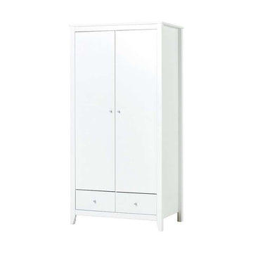 Hoppekids Armadio con 2 Porte e 2 Cassetti - Bianco