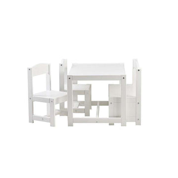 Hoppekids MATHILDE Set di mobili per bambini con spazio di stoccaggio - Bianco