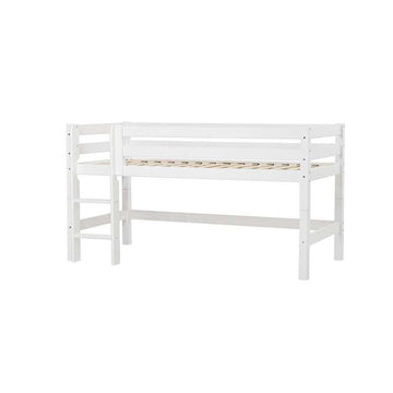 Hoppekids ECO Luxury - Ημίκλειστη Κλίνη - 90x200 εκ. - Ευέλικτη Βάση Στρώματος - Λευκός