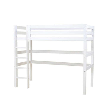 Hoppekids ECO Luxury - Lit mezzanine - 90x200 cm. - Base de lit flexible - Blanc