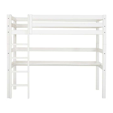 Hoppekids ECO Luxury - Lit mezzanine m. Plateau - 90x200 cm. - Blanc