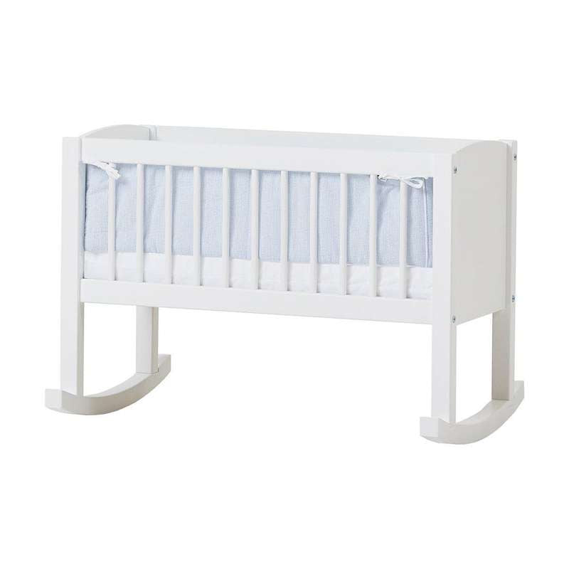 Hoppekids Wiege-Rand - 40x80 cm. - Hellblau