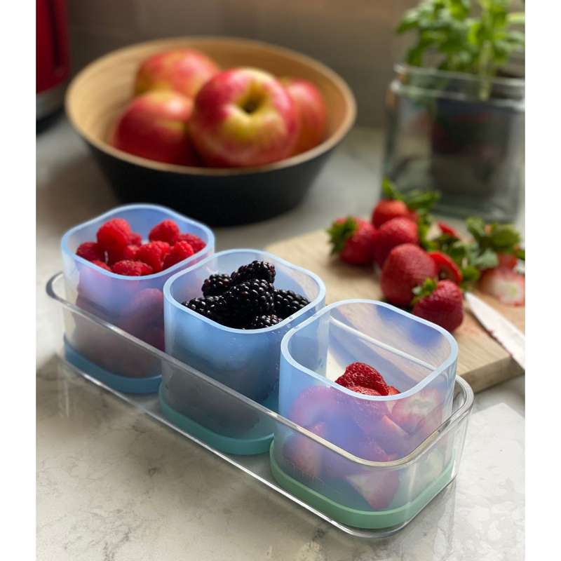 Yumbox Príslušenstvo - Chop Chop Tray - Obdĺžnikový táck na 3 kocky