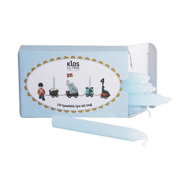 Kids by Friis Lumânări de ziua de naștere pentru tren - albastru deschis