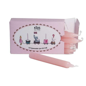 Kids by Friis Birthday candles for trains - light red