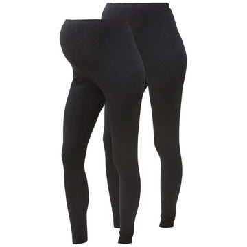 Mamalicious MLLEA Long Maternity Leggings - 2-pack - Black