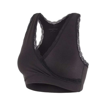 Mamalicious MLCROSSY Nursing Bra with Lace - Black