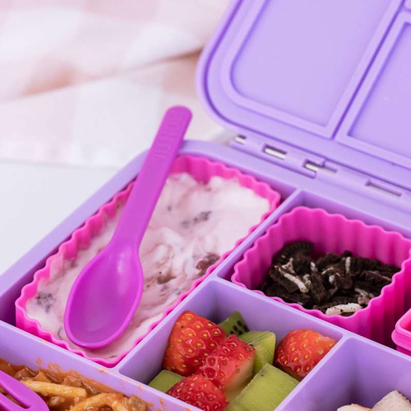 MontiiCo Mieszanka Bento Silikonowe Kubki - 3 szt. - Zmierzch