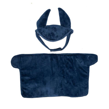 By Astrup Copertura e Cappello per Cavalli da Corsa - Navy