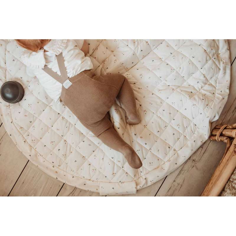 Play & Go Pehmeä orgaaninen - 2-in-1 säilytysmatto/leikkimatto - Kuu