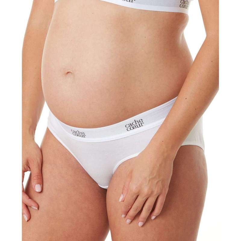 Cache Coeur Life - Maternity low waist brief - panties - White