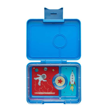 Yumbox Obedová taška - Minisnack - 3 priehradky - Surf Blue/Rocket