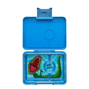 Yumbox Obedová taška - Minisnack - 3 priehradky - Surf Blue/Dinosaur