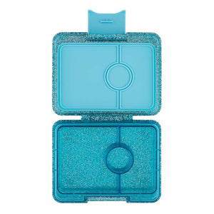 Yumbox Obedová taška - Minisnack - 3 priehradky - Twinkle Aqua Glitter