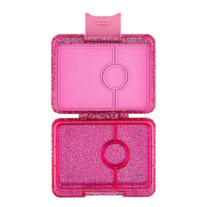 Yumbox Κουτί φαγητού - Μίνι σνακ - 3 θάλαμοι - Sparkle Rose Glitter