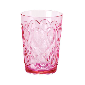 RICE Verre à boire en acrylique - Rose