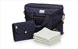 Diaper bags with changing mats 