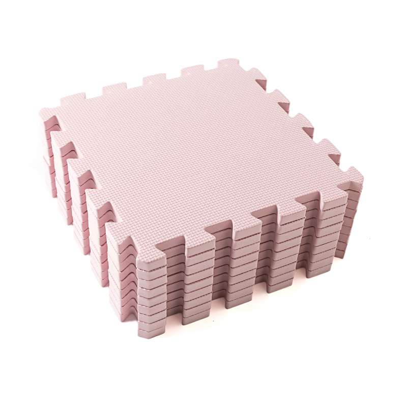 Kid'oh Tapis de jeu en mousse (9 pièces) - Poussière rosa 