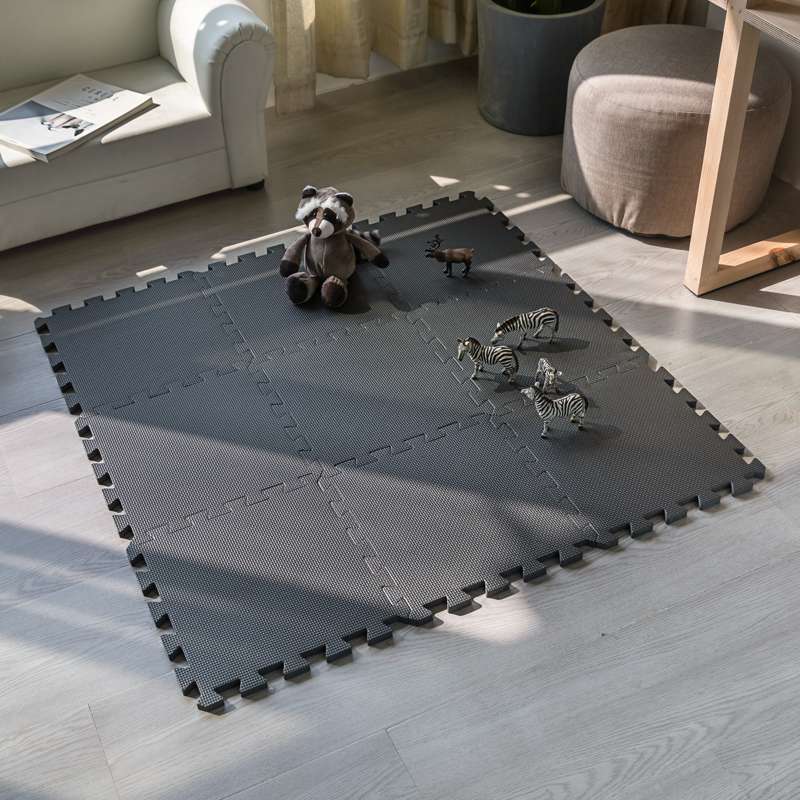 Kid'oh Tapis de jeu en mousse (9 pièces) - Grå 