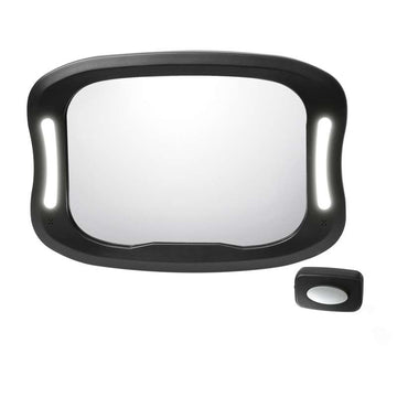 Kid'oh Auto ogledalo / stražnje ogledalo s LED svjetlom - crno 