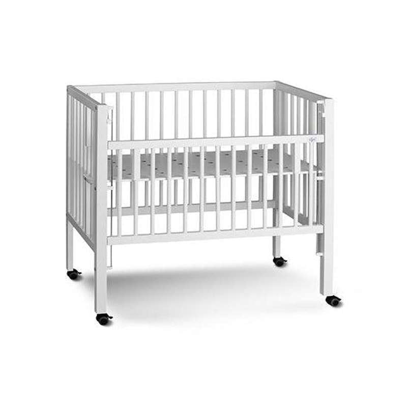 Tissi MAXIE children's bed in solid beech white incl. safety rail and fastening belt 