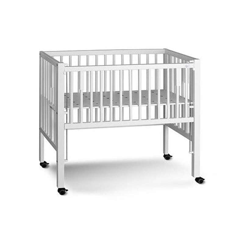 Tissi MAXIE children's bed in solid beech white incl. safety rail and fastening belt 