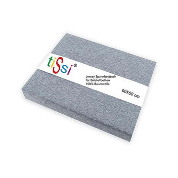 Tissi MAXIE stretch cover for mattress 90 x 50 cm - solid color in grå 