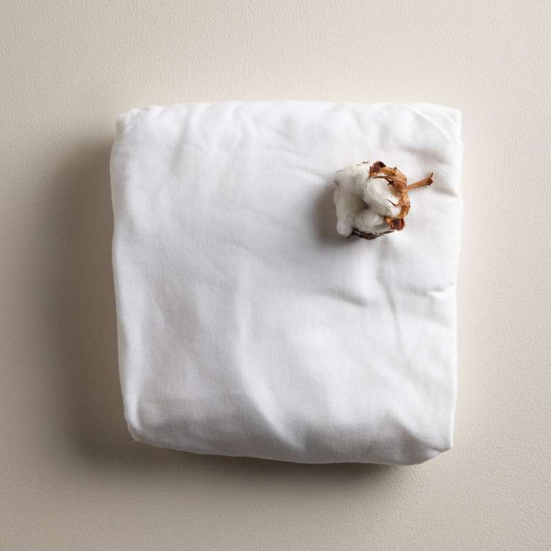 Sebra Jersey Lagen - 70x160 cm. - Junior - 2-pak - Bijela 