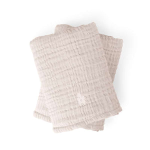 Sebra Wickelunterlage 6-lag - 2 Stk. - Musselin - Rosa 
