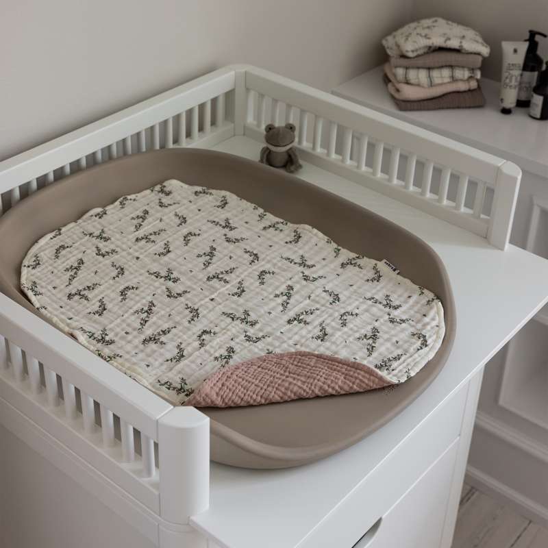 Sebra Saltea de puzzle - 6 straturi - 2 buc. - Muselin - Albastru pudră 