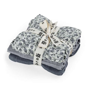 Sebra Cloth Diapers - 3 pcs. - Blue Olive - Forest Lake Blue 