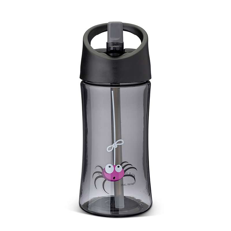 Carl Oscar Kids Water Bottle - 0.35L - Spider - Gray 