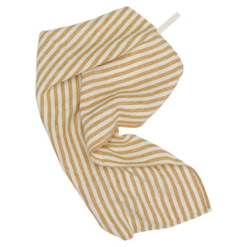 HAPS Nordic Dish towel in European Linen - Marine Stripe Mustard/Nature 