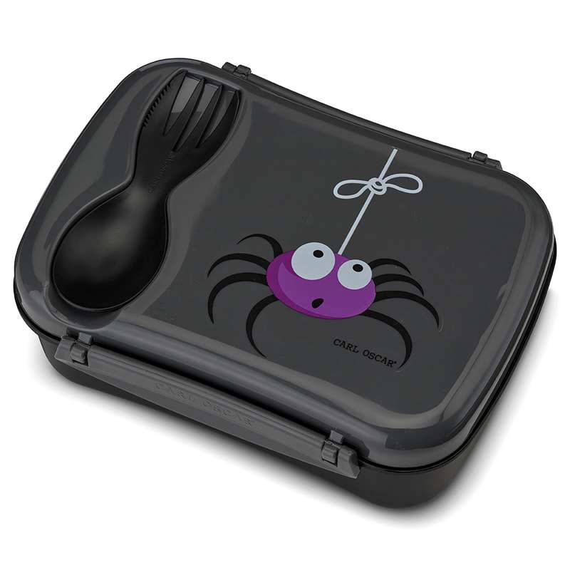 Carl Oscar Lunch box with ice pack - Spider - Gray 