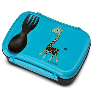 Carl Oscar Lunch box with ice pack - Giraffe - Turquoise 