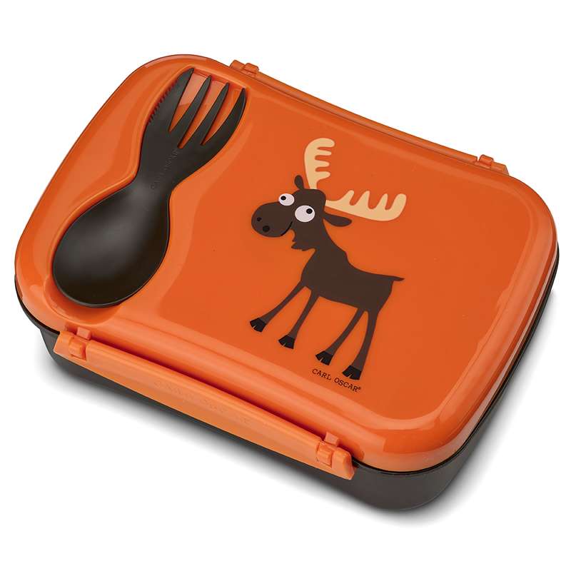 Carl Oscar Lunch box with cooling element - Moose - Orange 