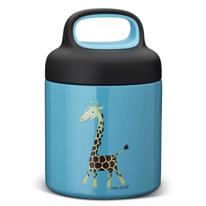 Carl Oscar LunchJar термобутилка - 0.3L - Жираф - Тюркоаз 
