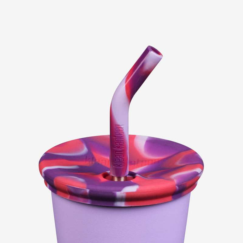 Klean Kanteen Kid Cup Szívószál 296ml-es Kupa - 2-Csomag - Rózsaszín/Tye Dye 