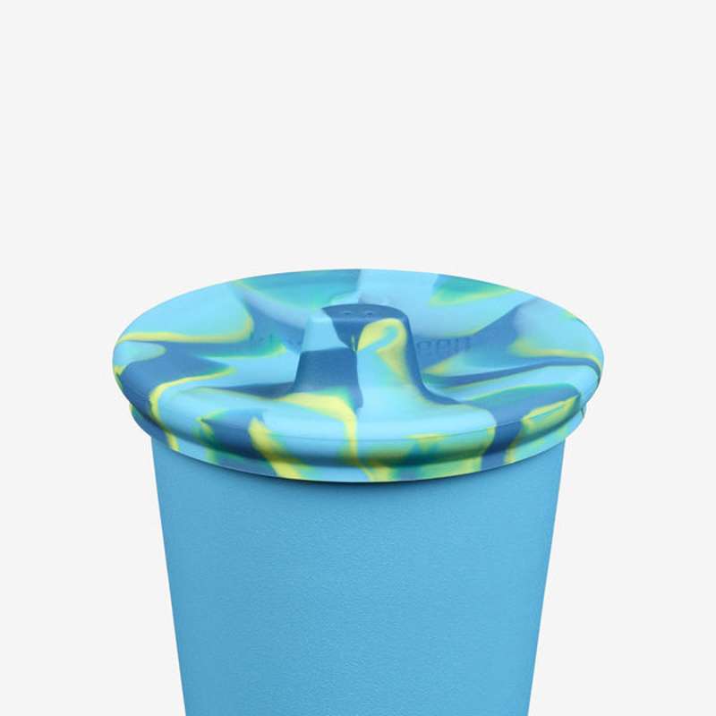 Klean Kanteen Kid Cup Sippy Lid for 296ml Cup - 2-Pack - Blue/Tie Dye 