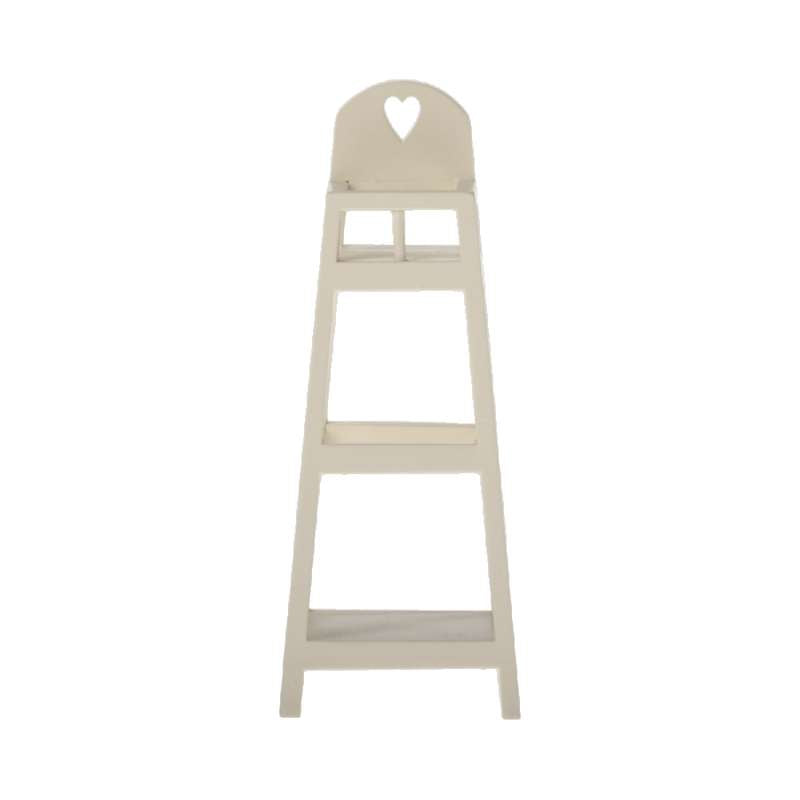 Maileg High chair - Miniature - Raw white 