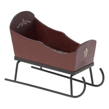 Maileg Kane pour le Noël - avec matelas - Rouge (12 cm.) 